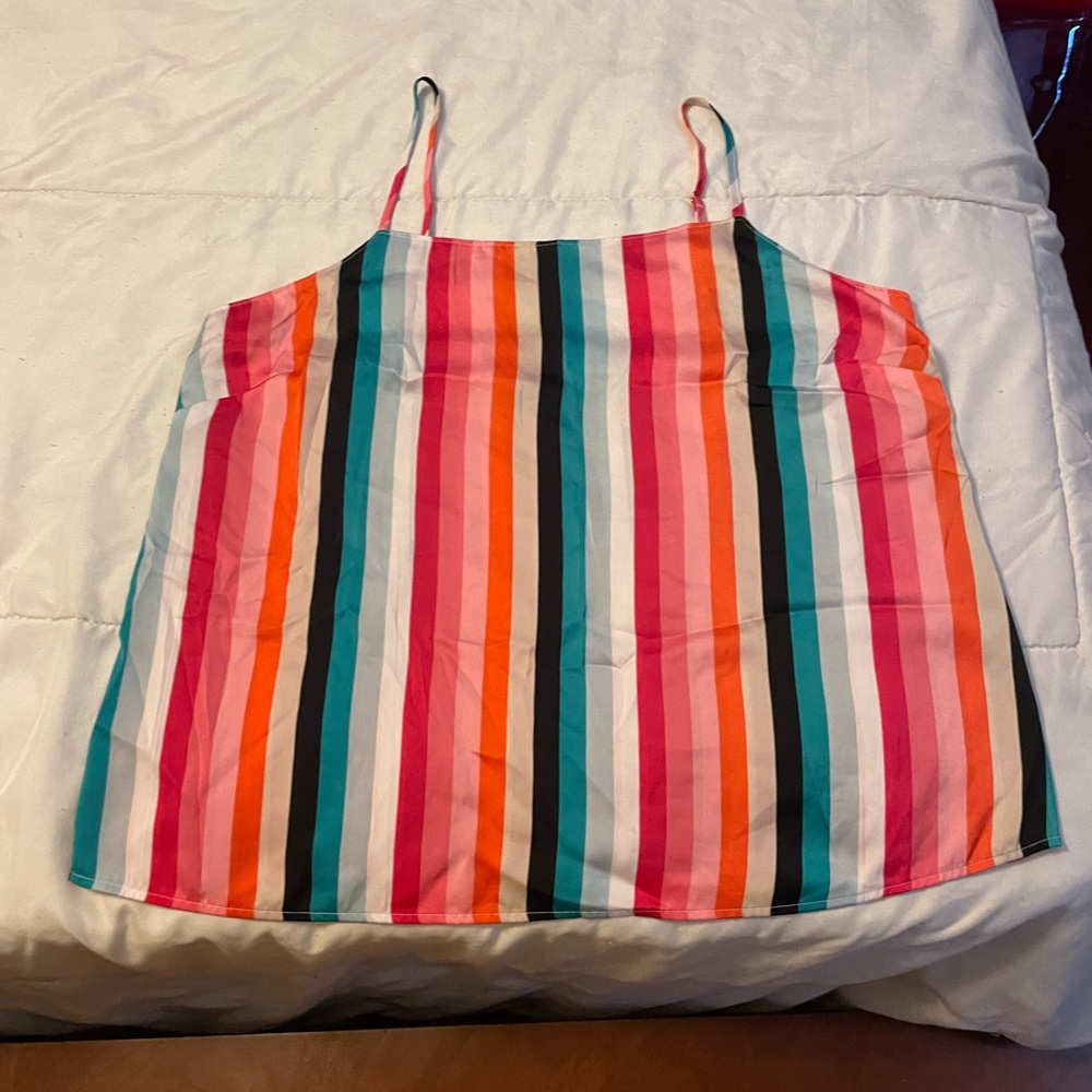INC International Concepts Colorful Striped Top